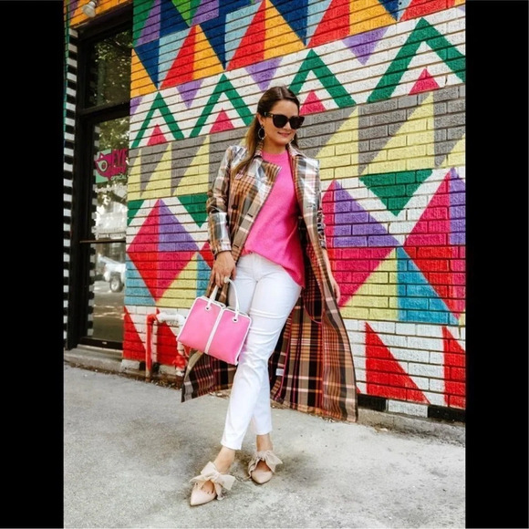 Something navy wool blend pink sweater size small - Picture 11 of 11